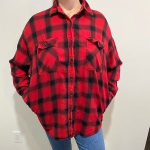 Mission Red and Black Flannel